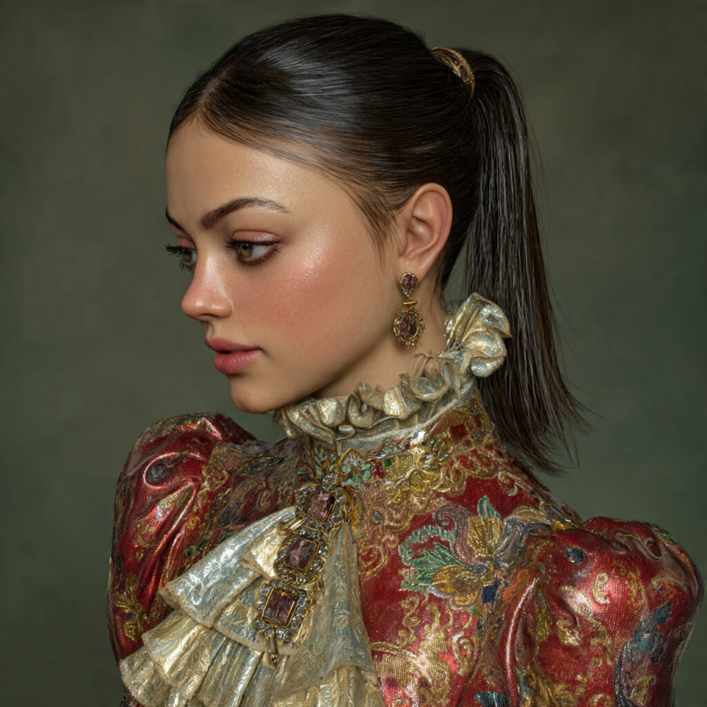 Low Sleek Ponytail Elegance Idea