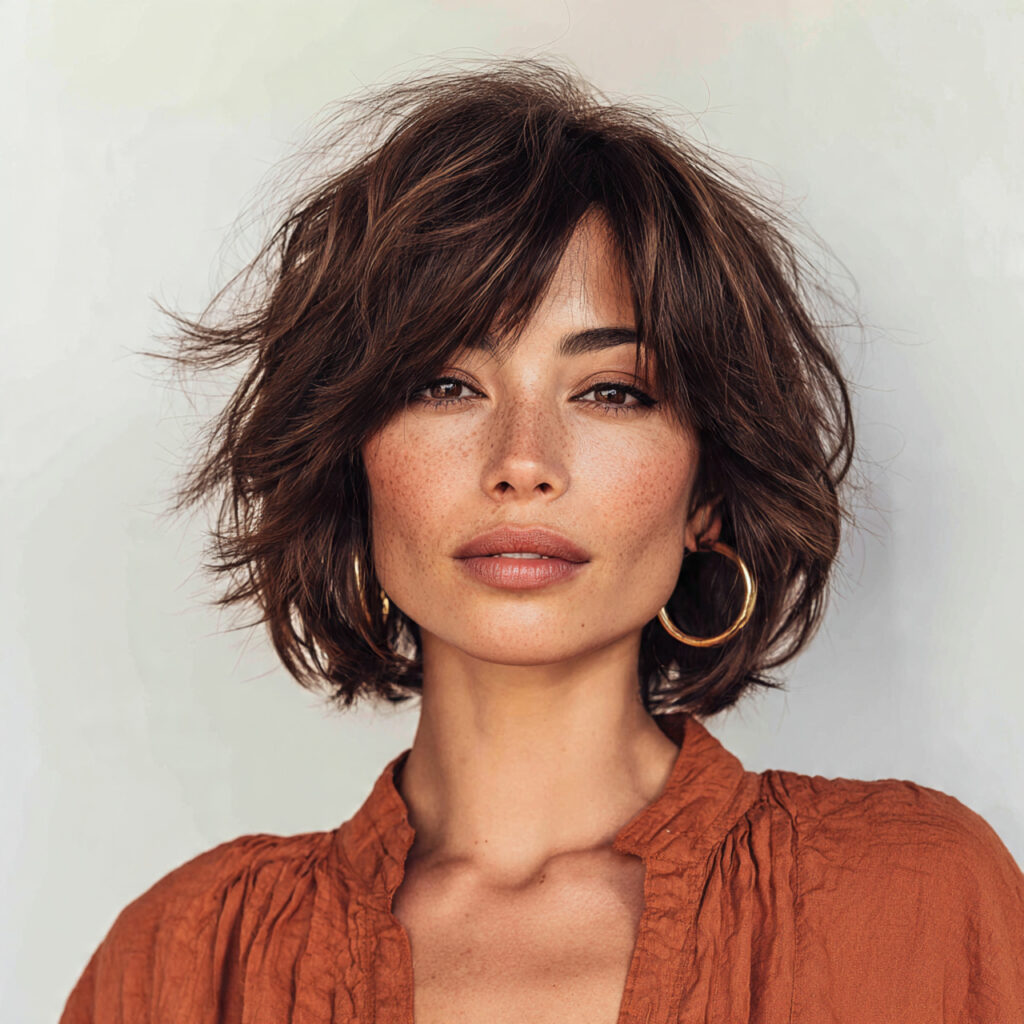 Modern Shaggy Bouncy Bob Idea