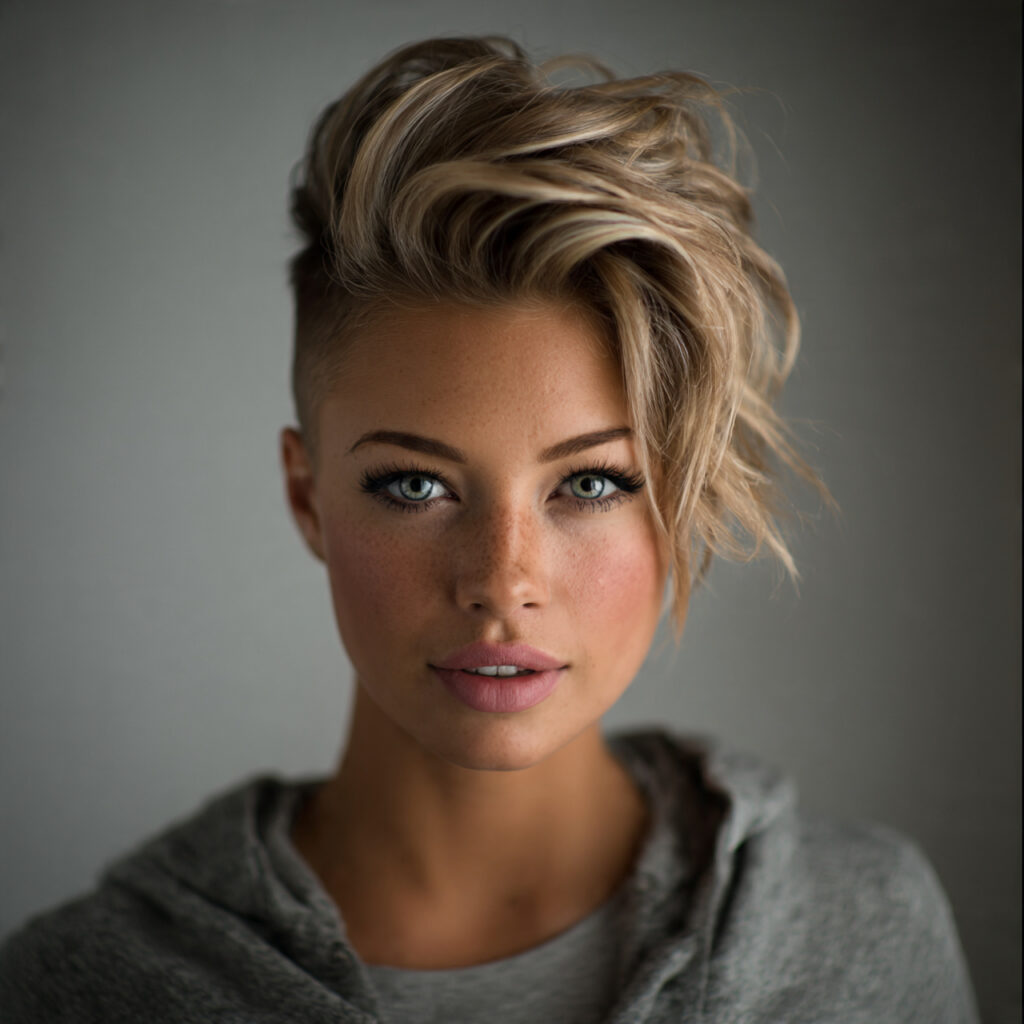 Pixie with Shaved Sides