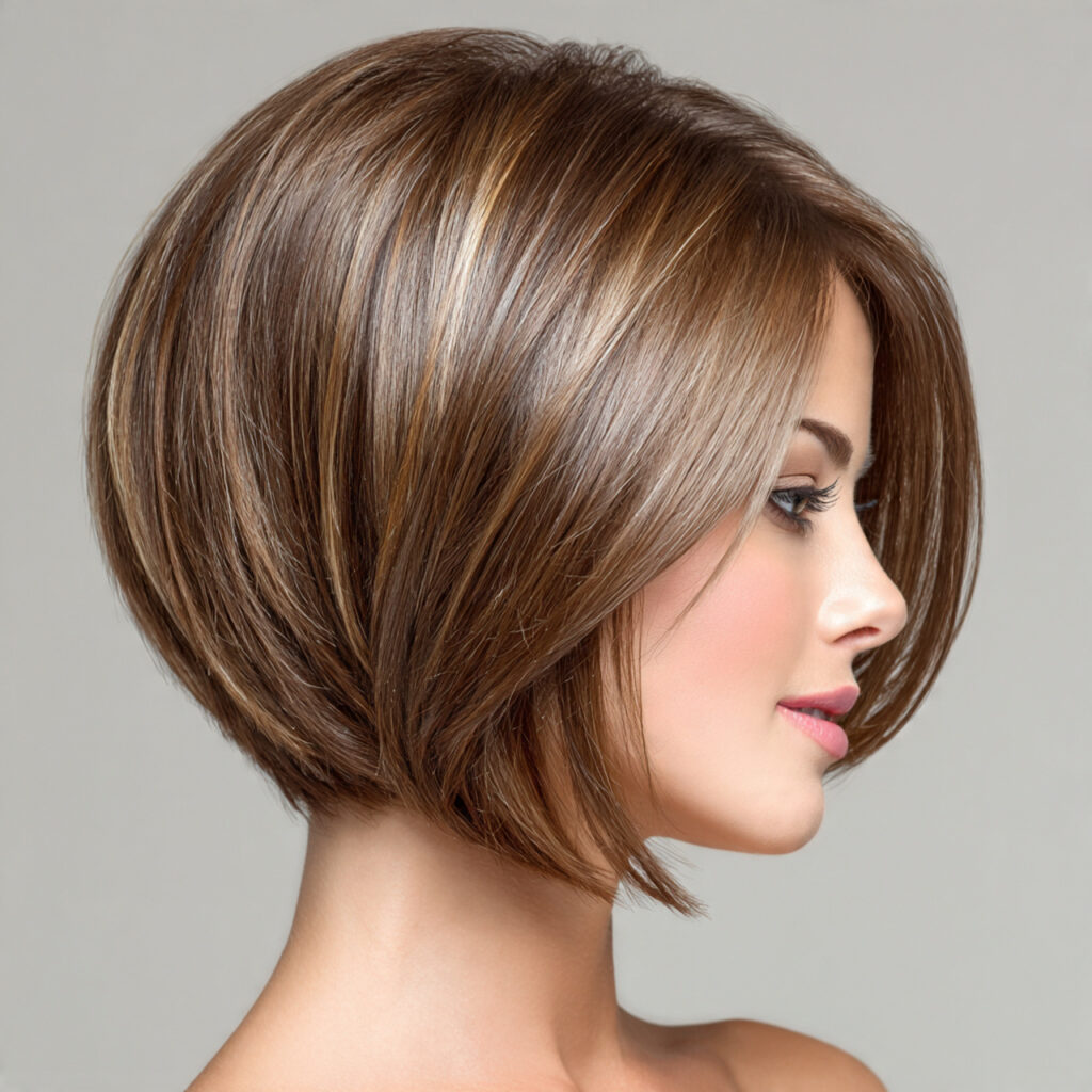 Polished Angled Bob Ideas for Fine Hair