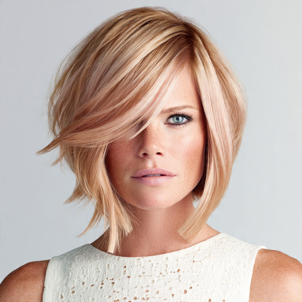 Angled Asymmetrical Bob Hairstyles with Statement Shape