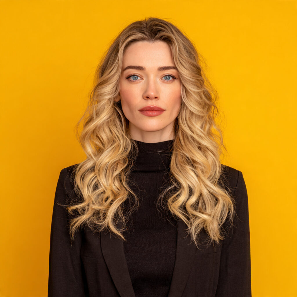 Bright Blonde Balayage Idea