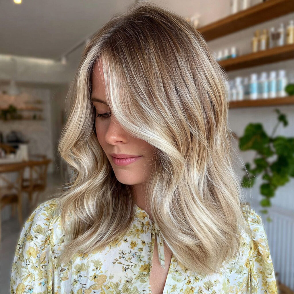 Butter Blonde Balayage Idea