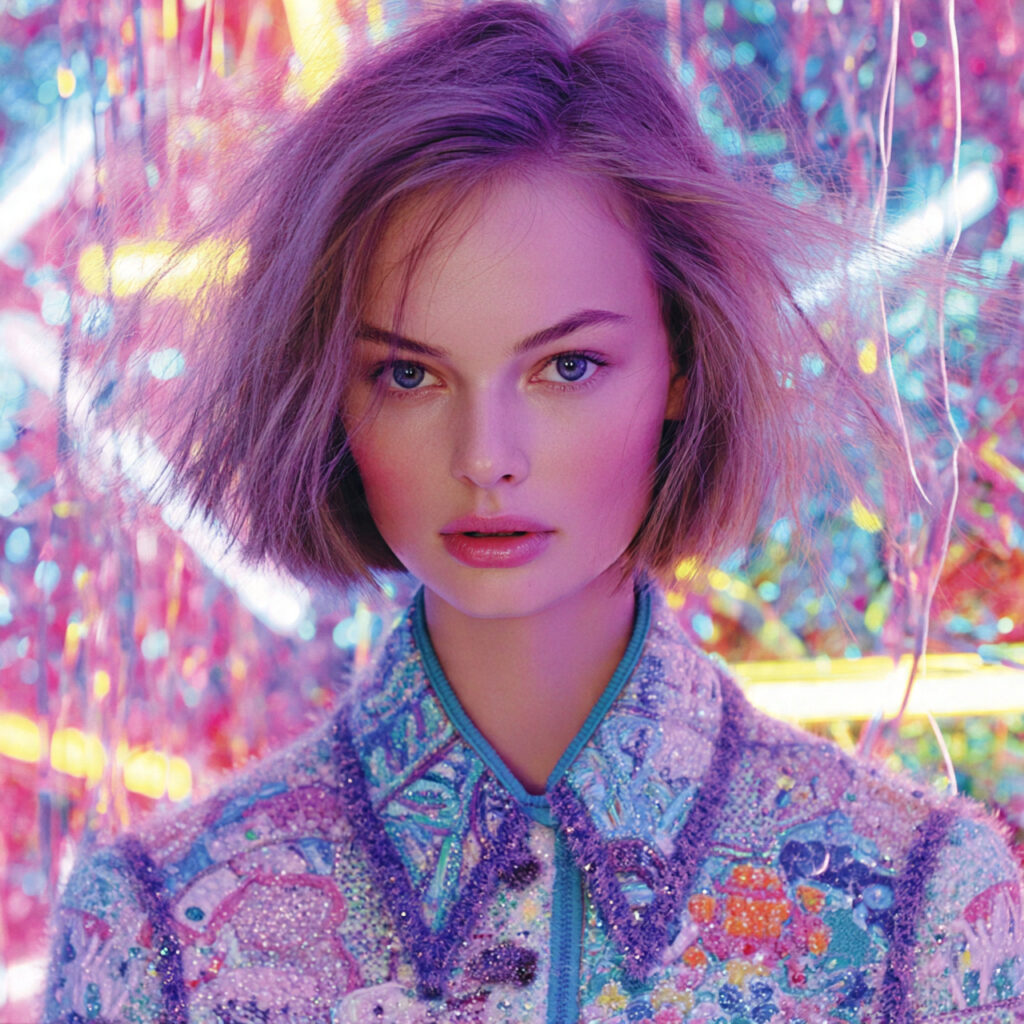 Crimped Hair Baddie Hairstyle Idea