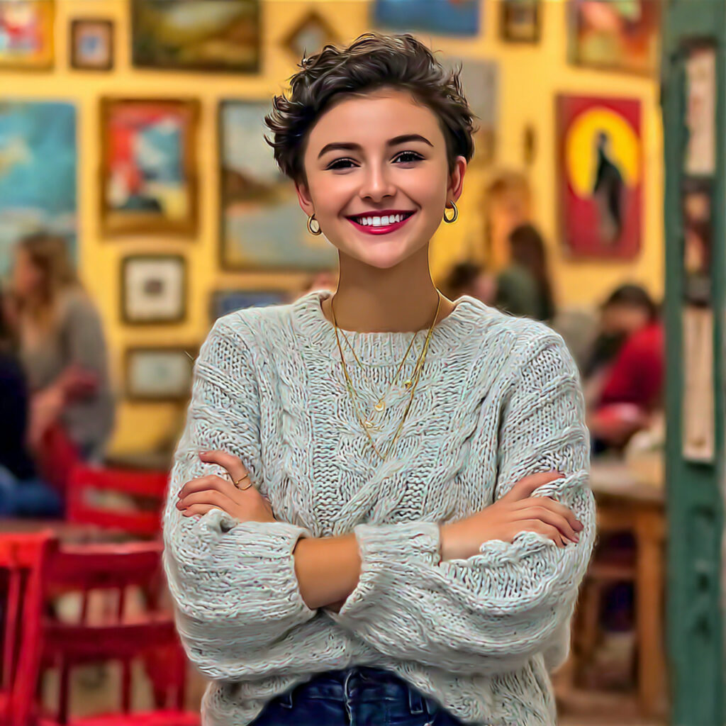 Pixie with Defined Curls