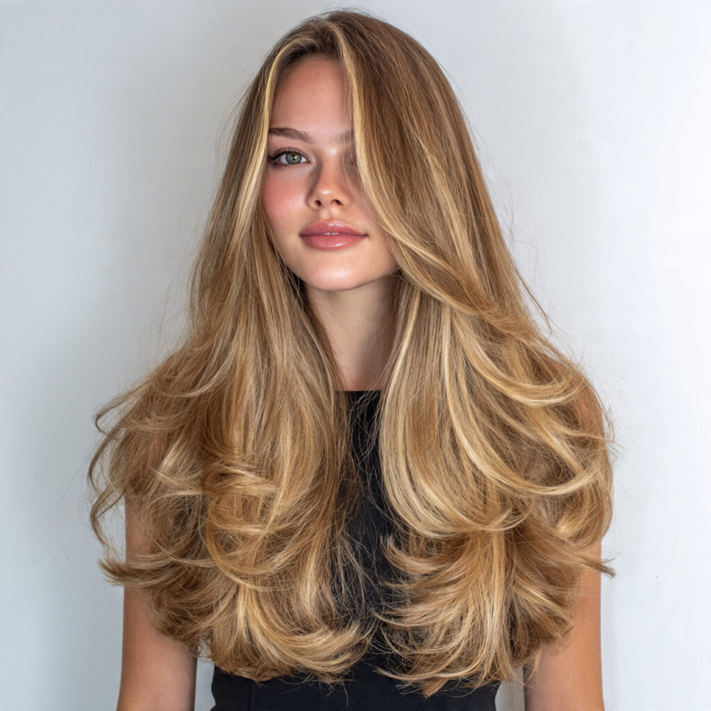 Face-Framing Blonde Balayage Idea