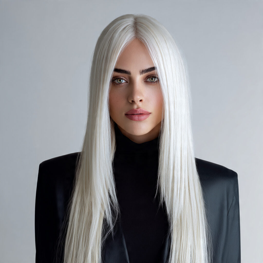 Icy Blonde Balayage Idea