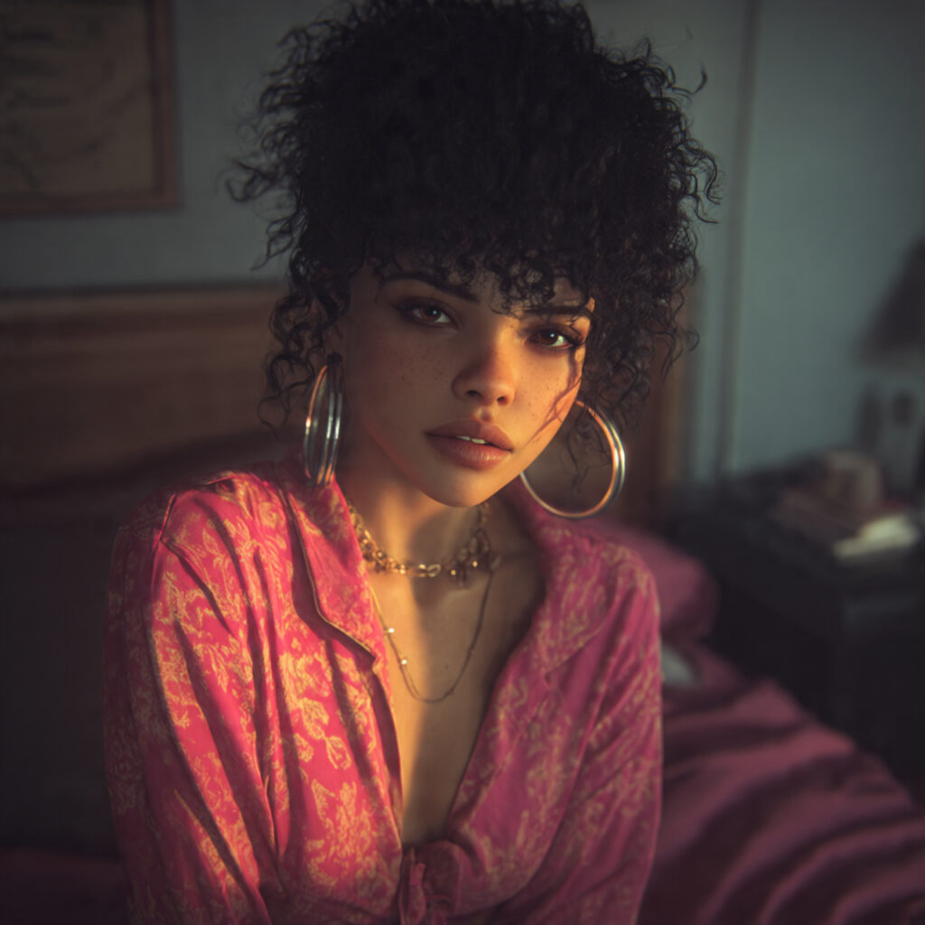 Loose Natural Texture Baddie Hairstyle Idea