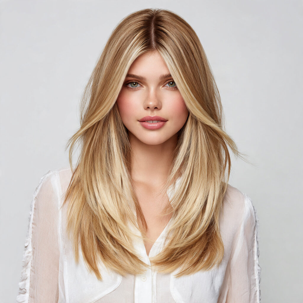 Modern Blonde Balayage Idea