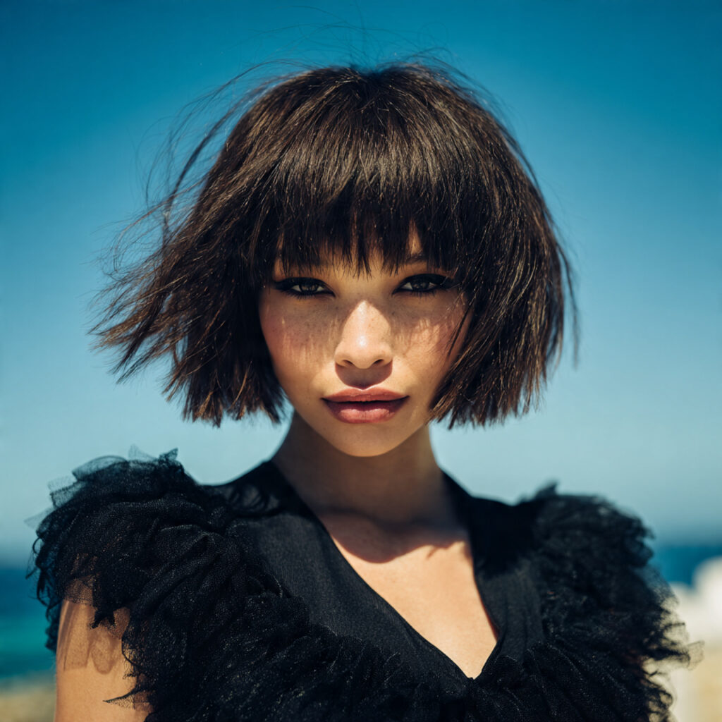 Blunt Bob Hairstyles Ideas with Natural Texture