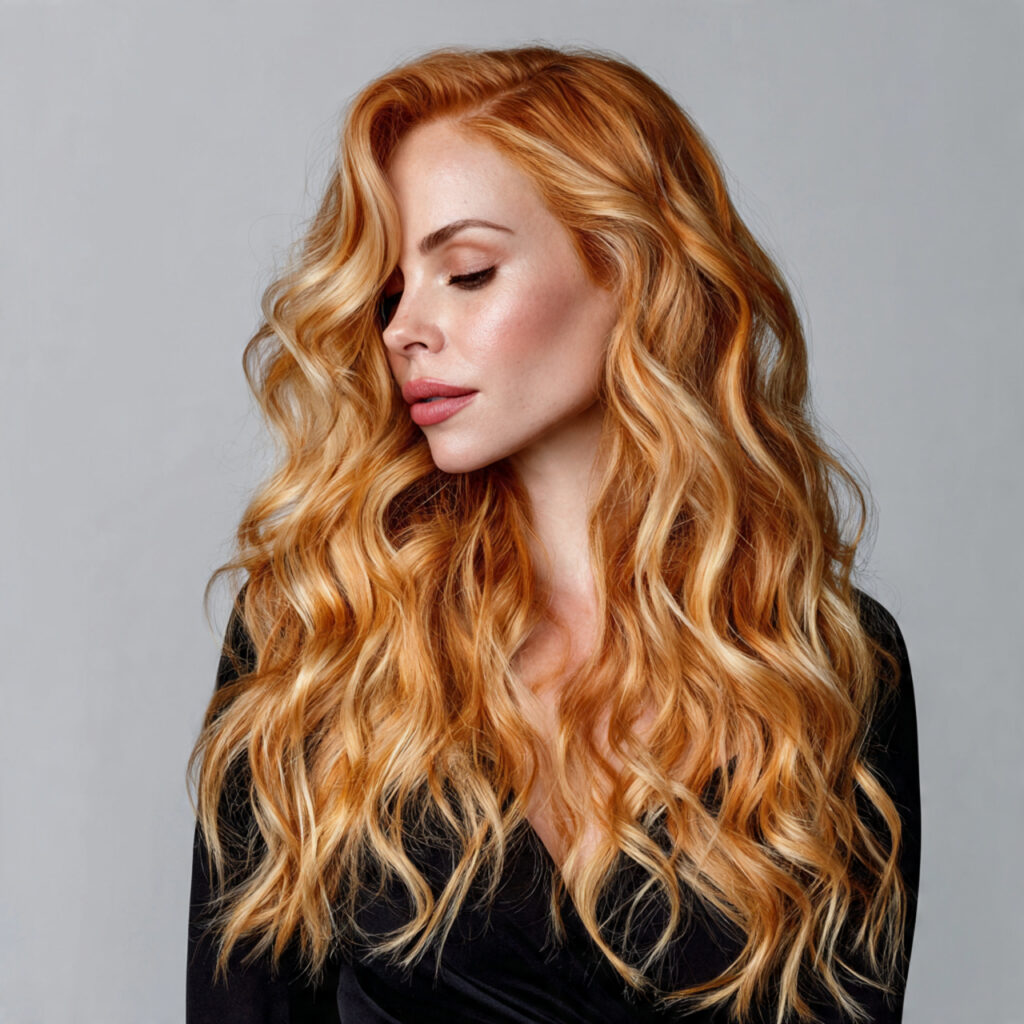 Radiant Strawberry Blonde Shine Idea