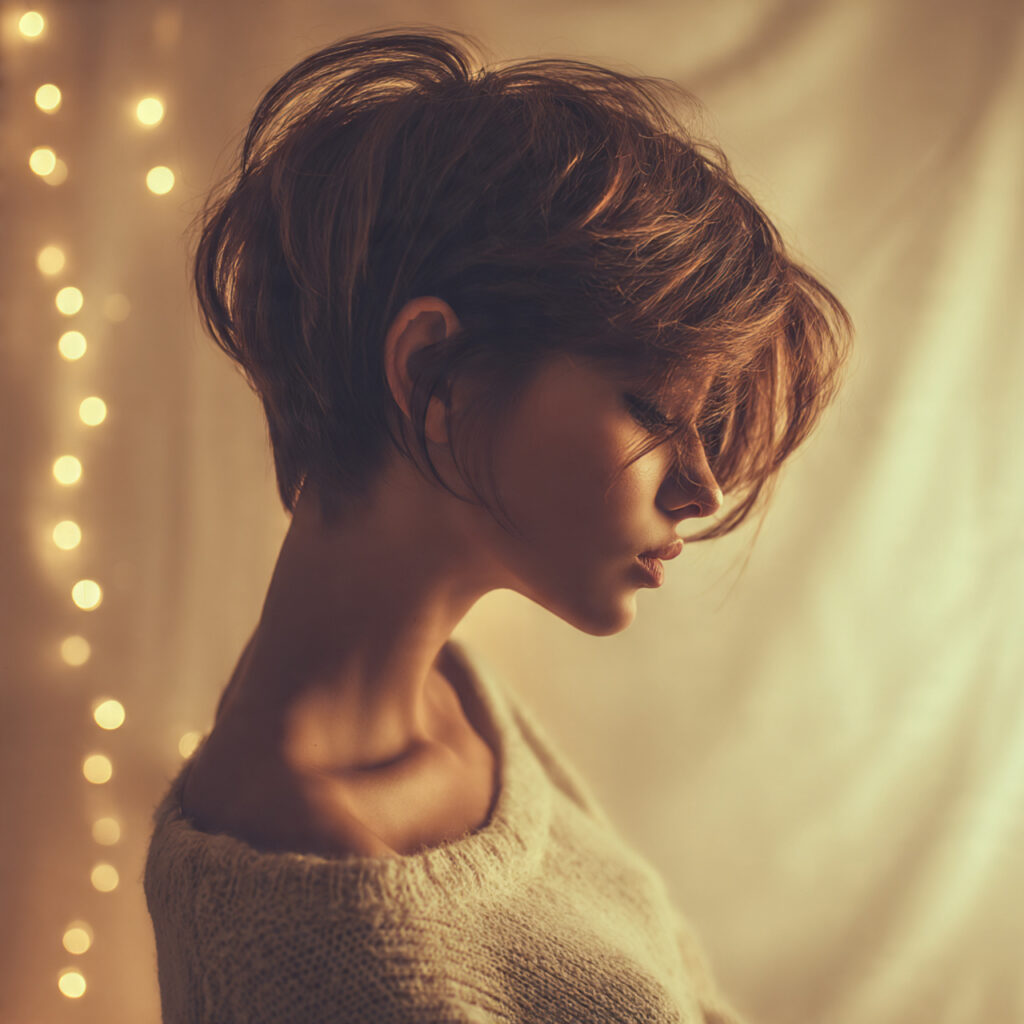 Side-Swept Pixie Fringe