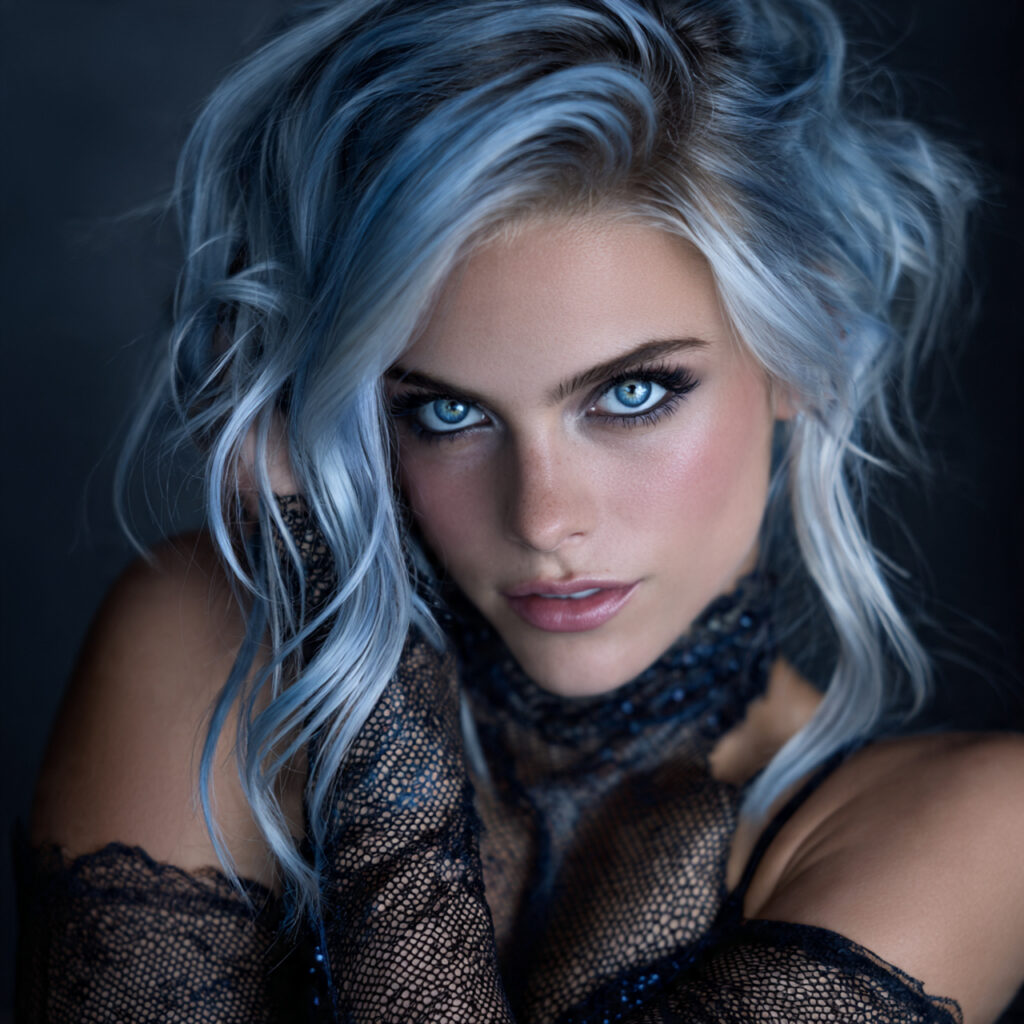 Colored Hair Baddie Hairstyle Idea