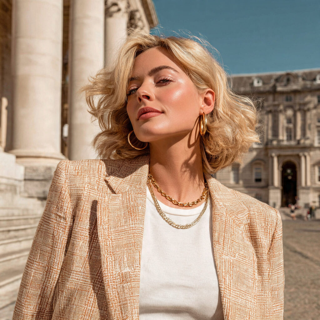 Angled Bob Hairstyle Ideas with Volume