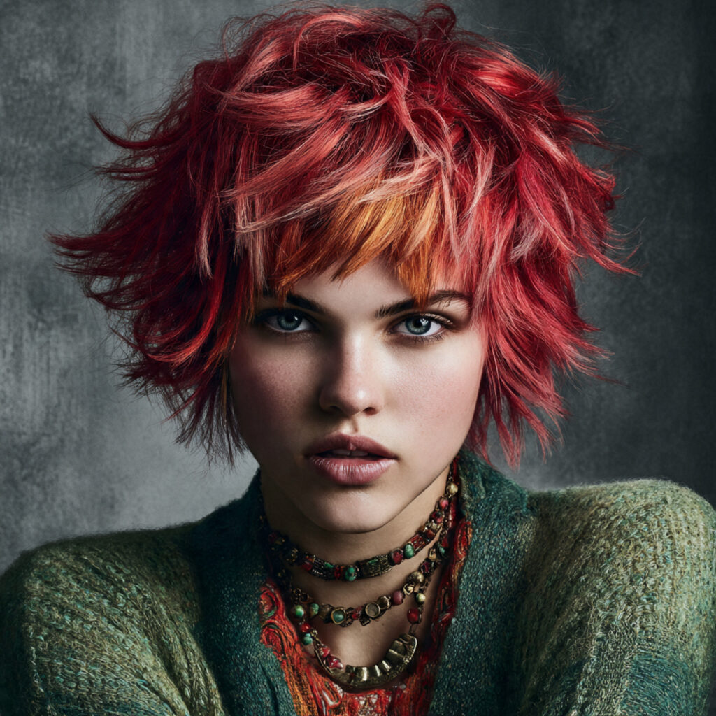 Asymmetric Bang Hairstyle Ideas with Artistic Edge