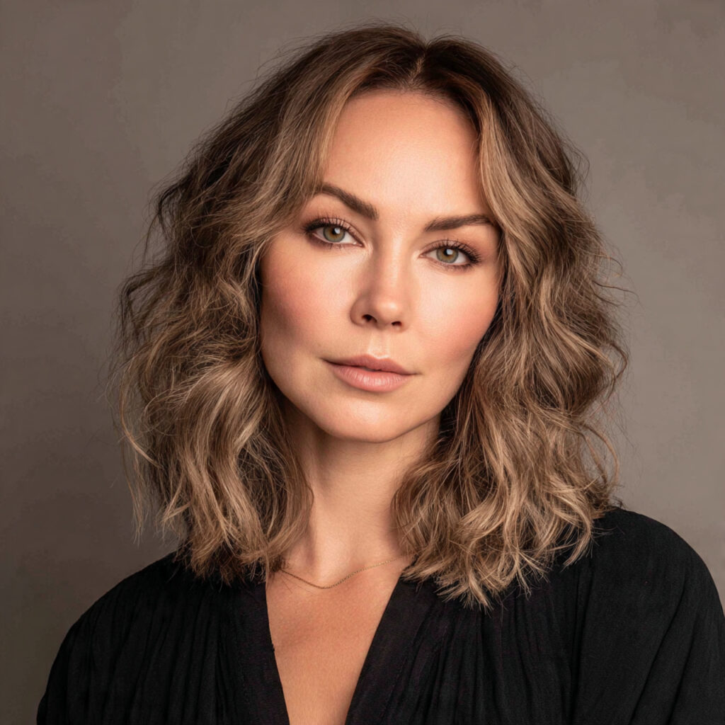 Beige Blonde Hair with Mocha Lowlights Ideas