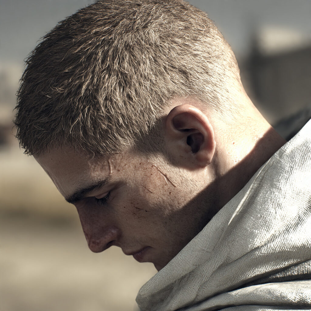 Buzz Cut for Oval Face Shapes