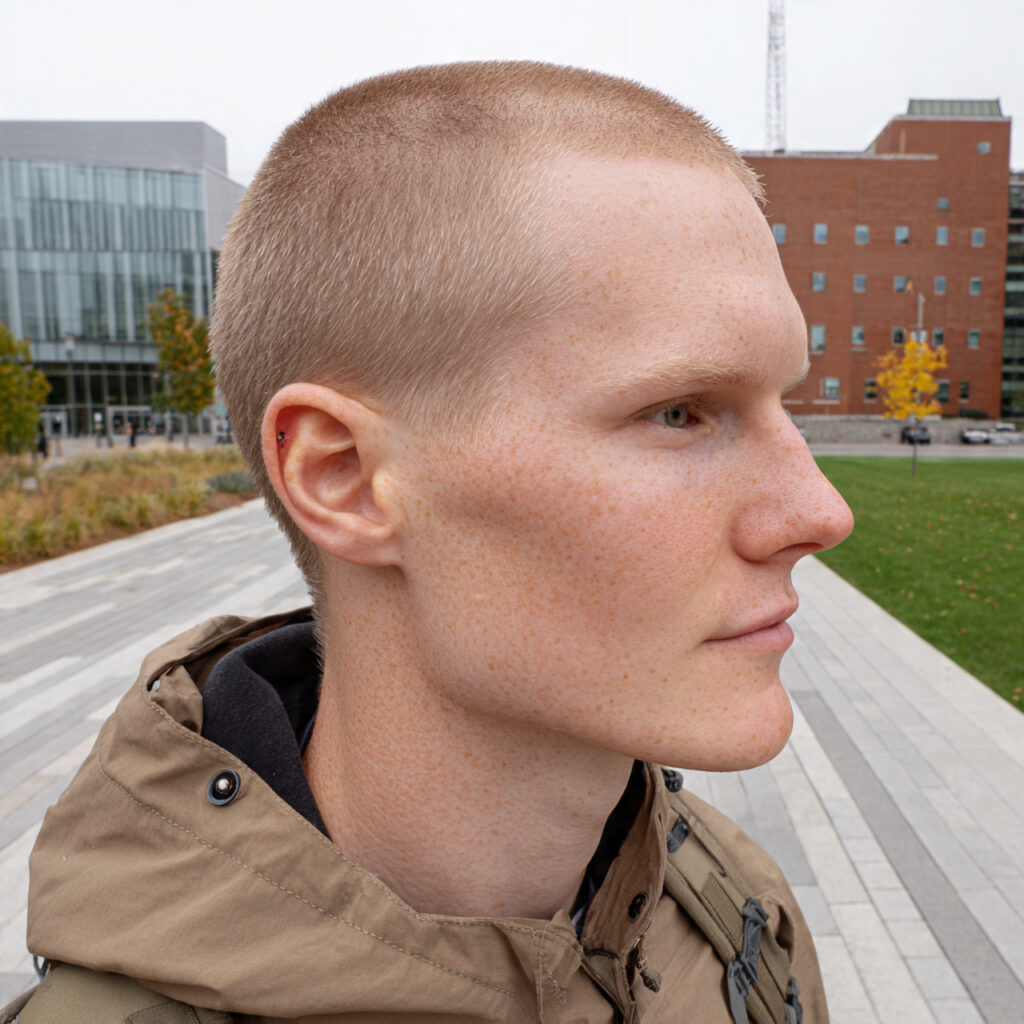 Buzz Cut for Square Face Shapes