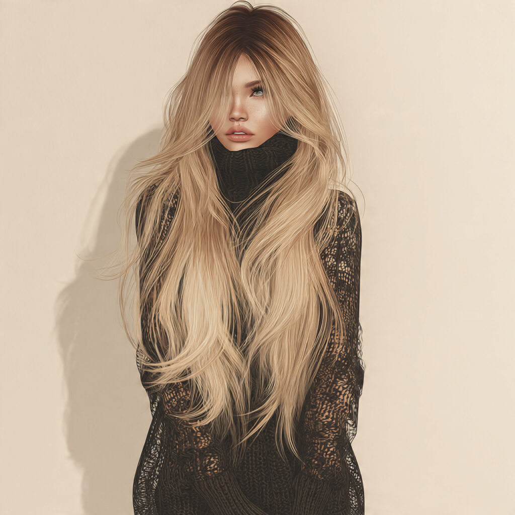 Champagne Blonde Hair with Cocoa Lowlights Ideas