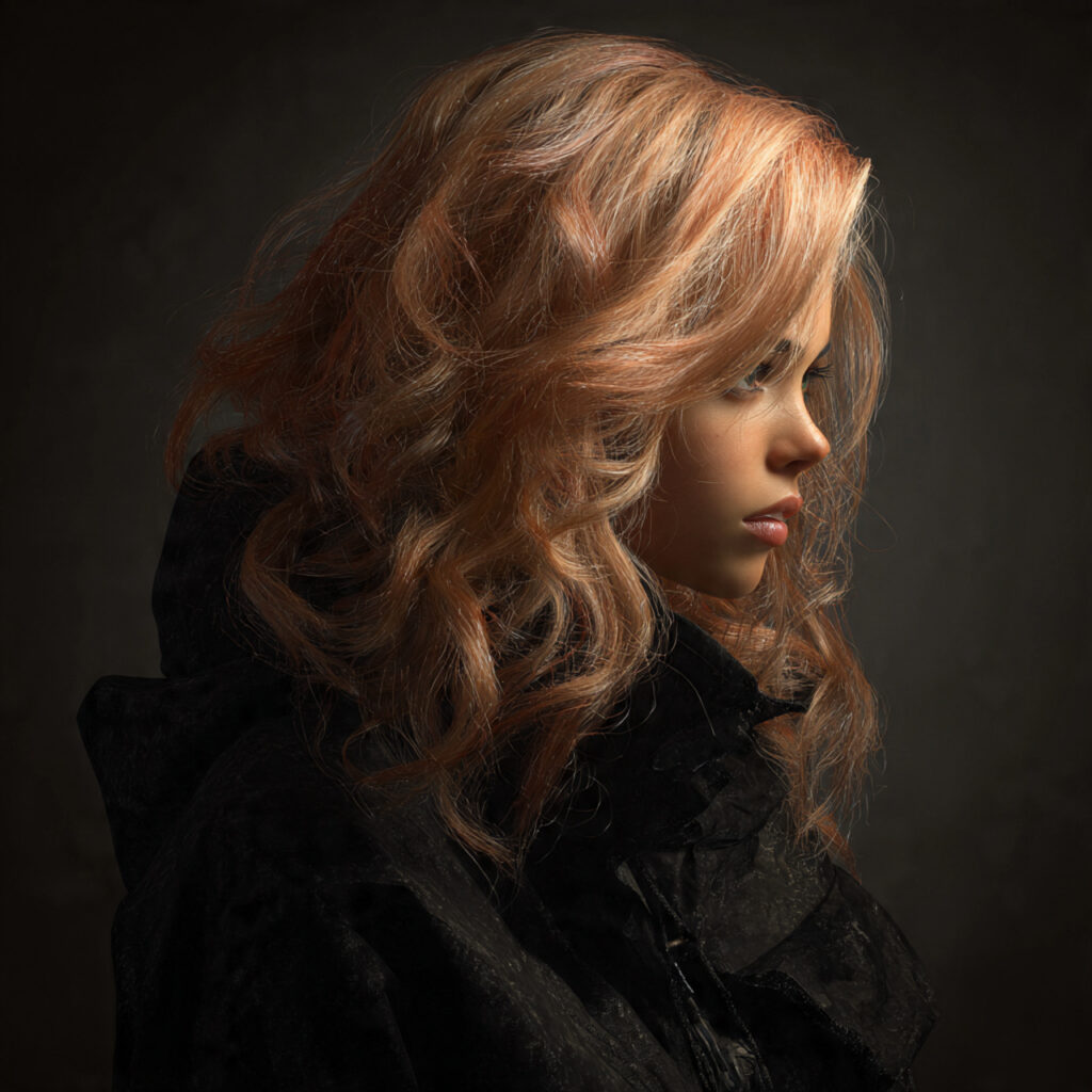 Champagne Blonde Hair with Coffee Lowlights Ideas