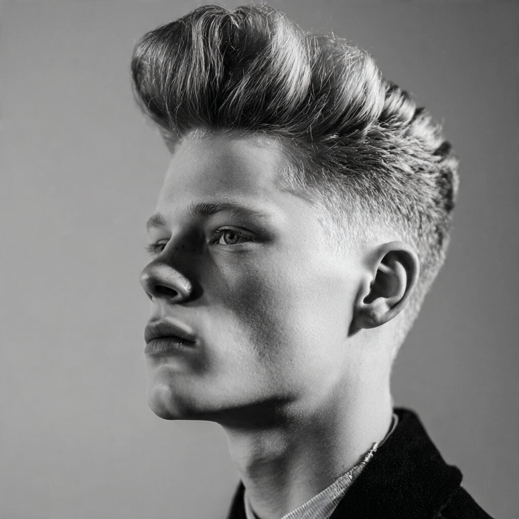 Drop Fade with Pompadour Ideas