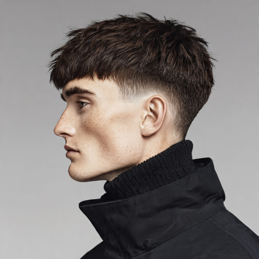 Drop Fade with Clean Shave Look Ideas