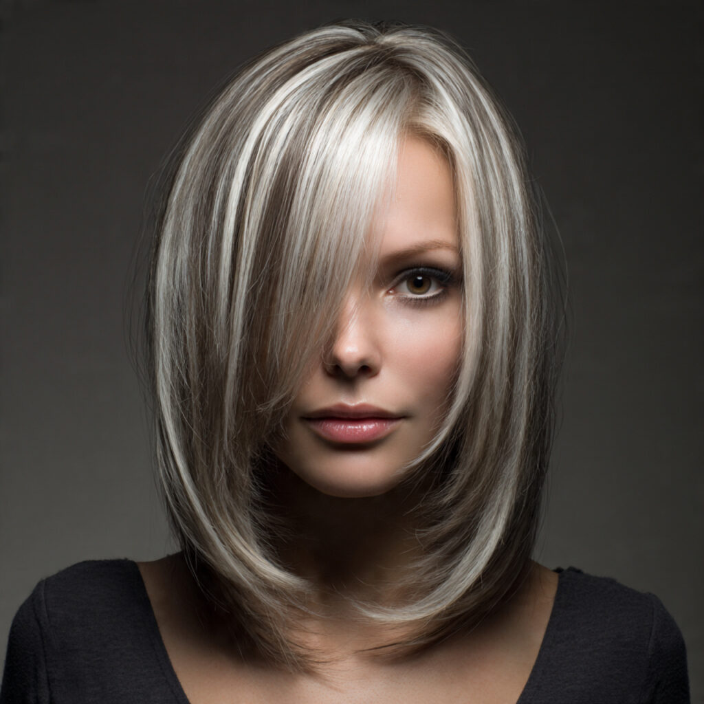 Cool Blonde Hair with Mocha Brown Lowlights Ideas