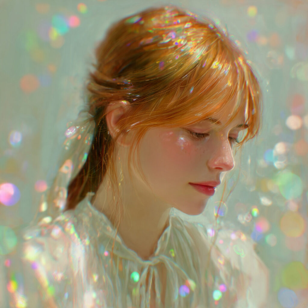 Ethereal Strawberry Blonde Look Idea