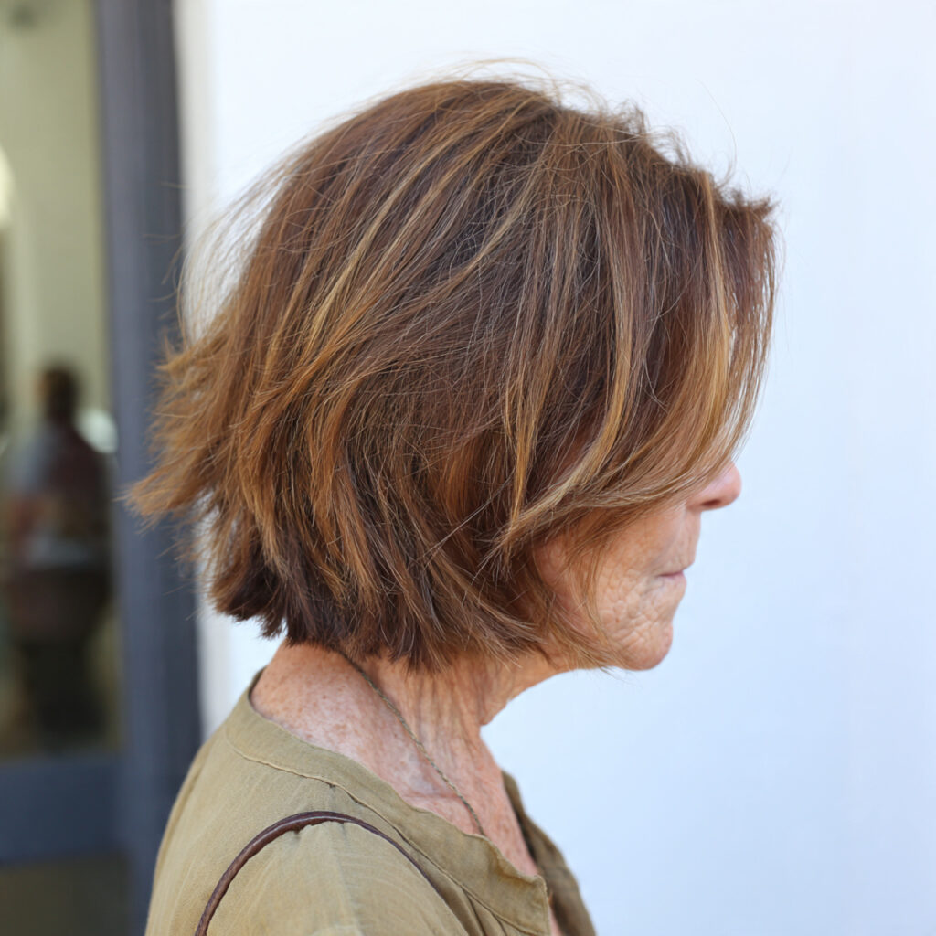 Easygoing Textured Bob with Fresh Energy Idea