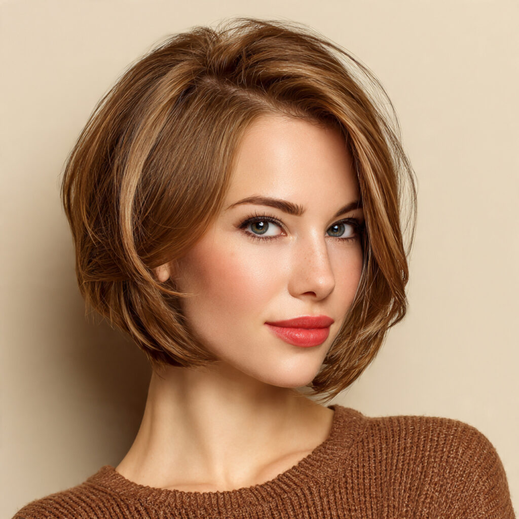 Refined Asymmetrical Bob Hairstyle for Modern Style