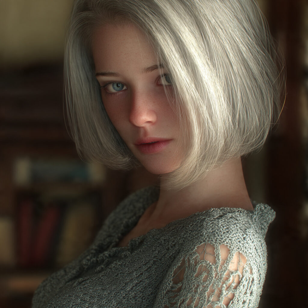 Neutral Blonde Hair with Dark Root Ideas