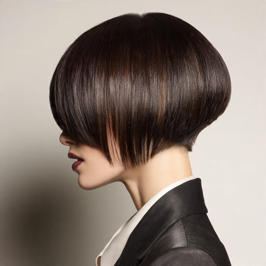 Modern Bob Cut Hairstyles with Long Bangs Ideas