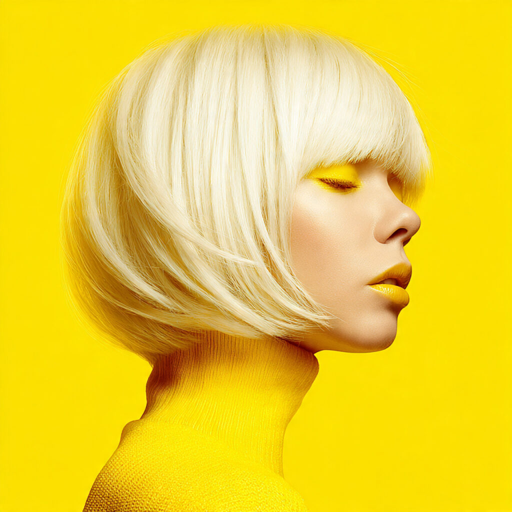 Angled Bob Cut Hairstyles with Long Bangs Ideas