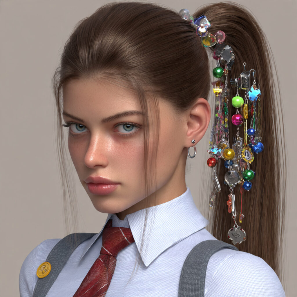 36 Best Back To School Hairstyles for Girls Ideas for Every Hair Type 23 Ponytail with Accessories Ideas