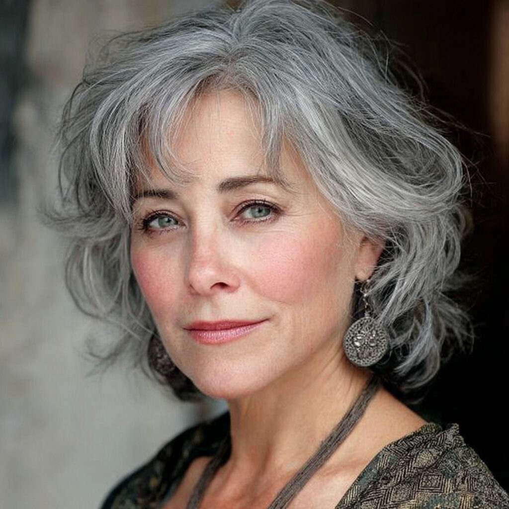 gray hairstyles for women over 50