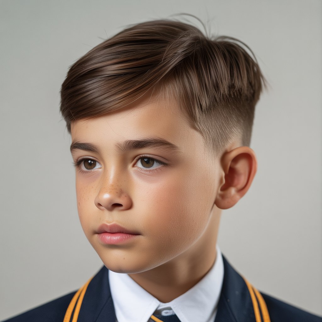 Classic Boys Haircut for School Idea