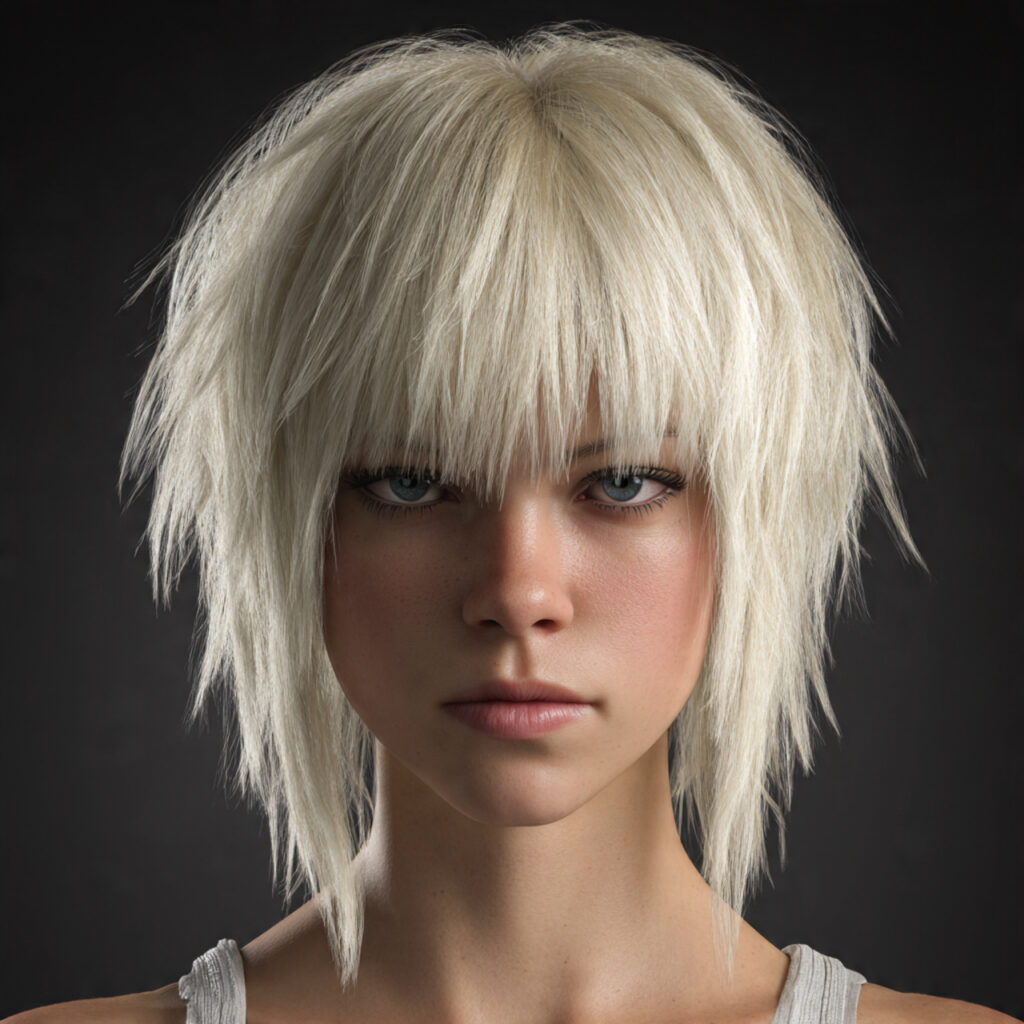 Choppy Bob Cut Hairstyles with Long Bangs Ideas