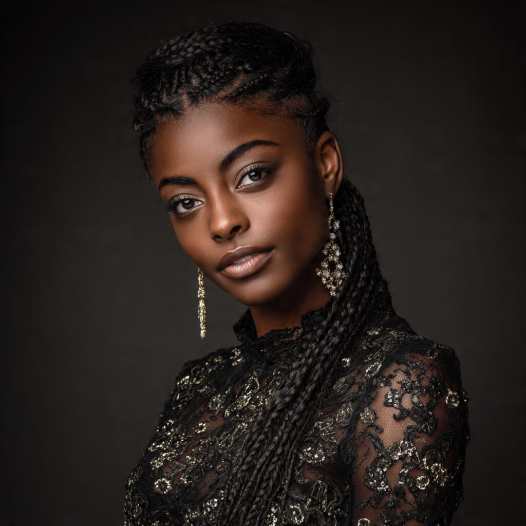 Elegant Box Braids Hairstyle Ideas