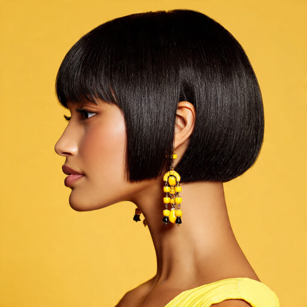 Blunt Bob Hairstyle Ideas with Bold Shape