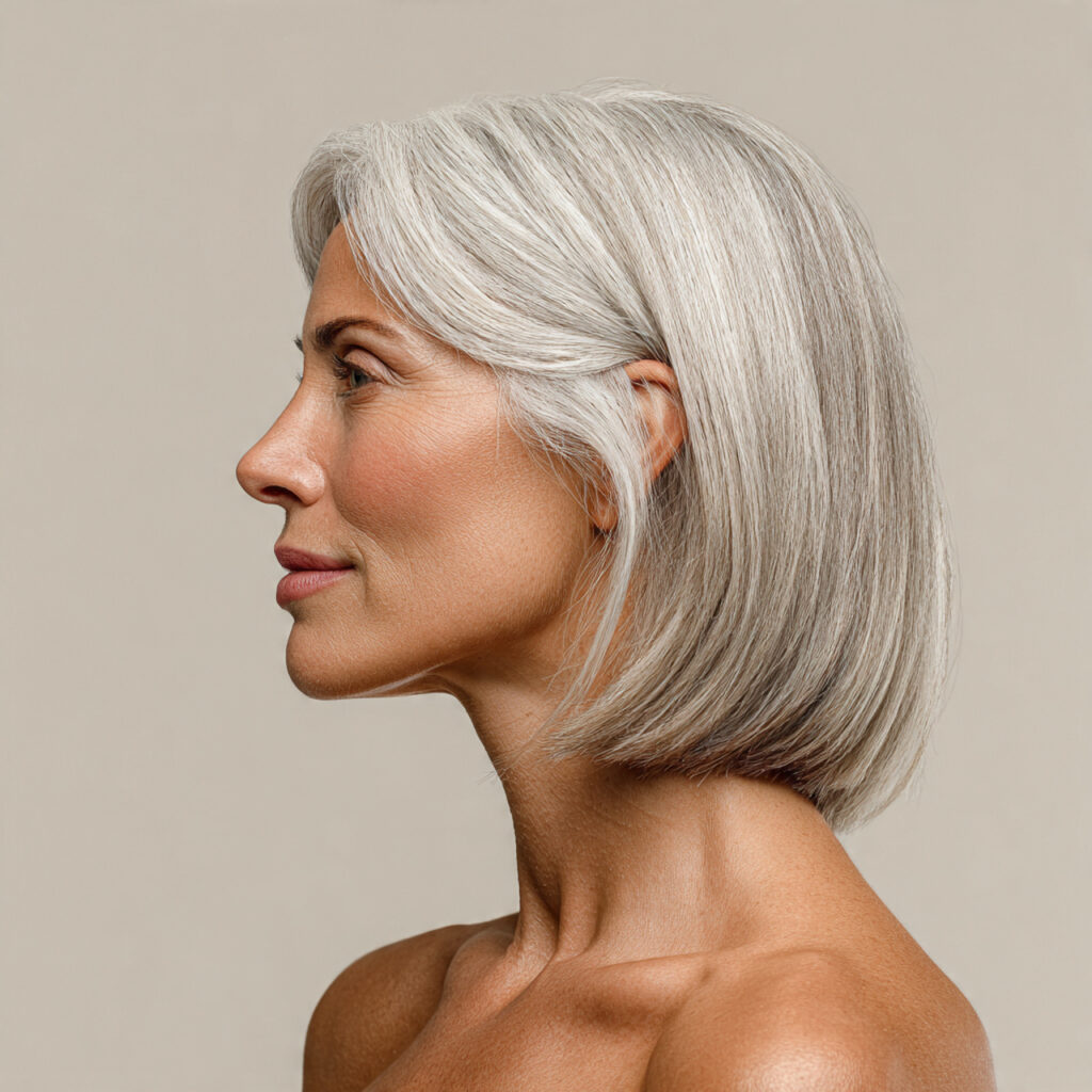 Sleek Angled Bob Ideas with Polished Finish