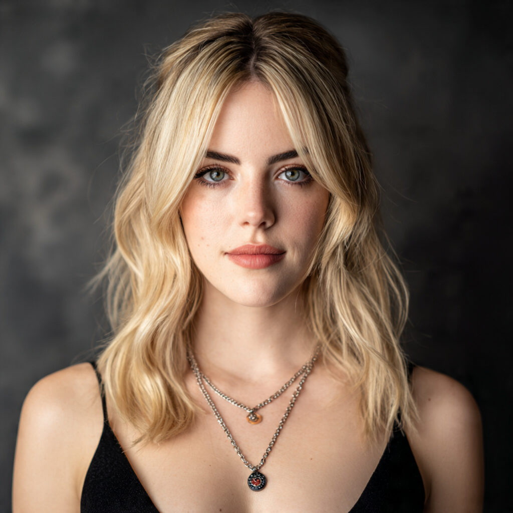 Half Up Half Down Baddie Hairstyle Idea