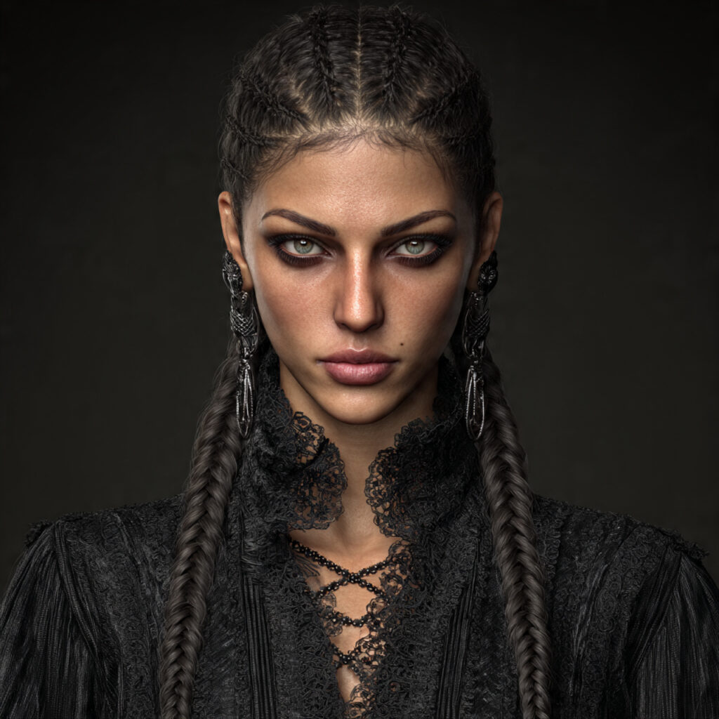Cornrow Inspired Baddie Hairstyle Idea