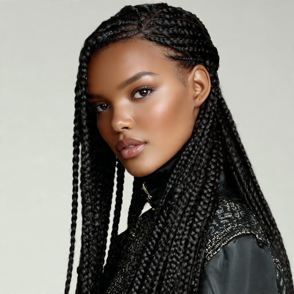 Long Box Braids Hairstyle Ideas