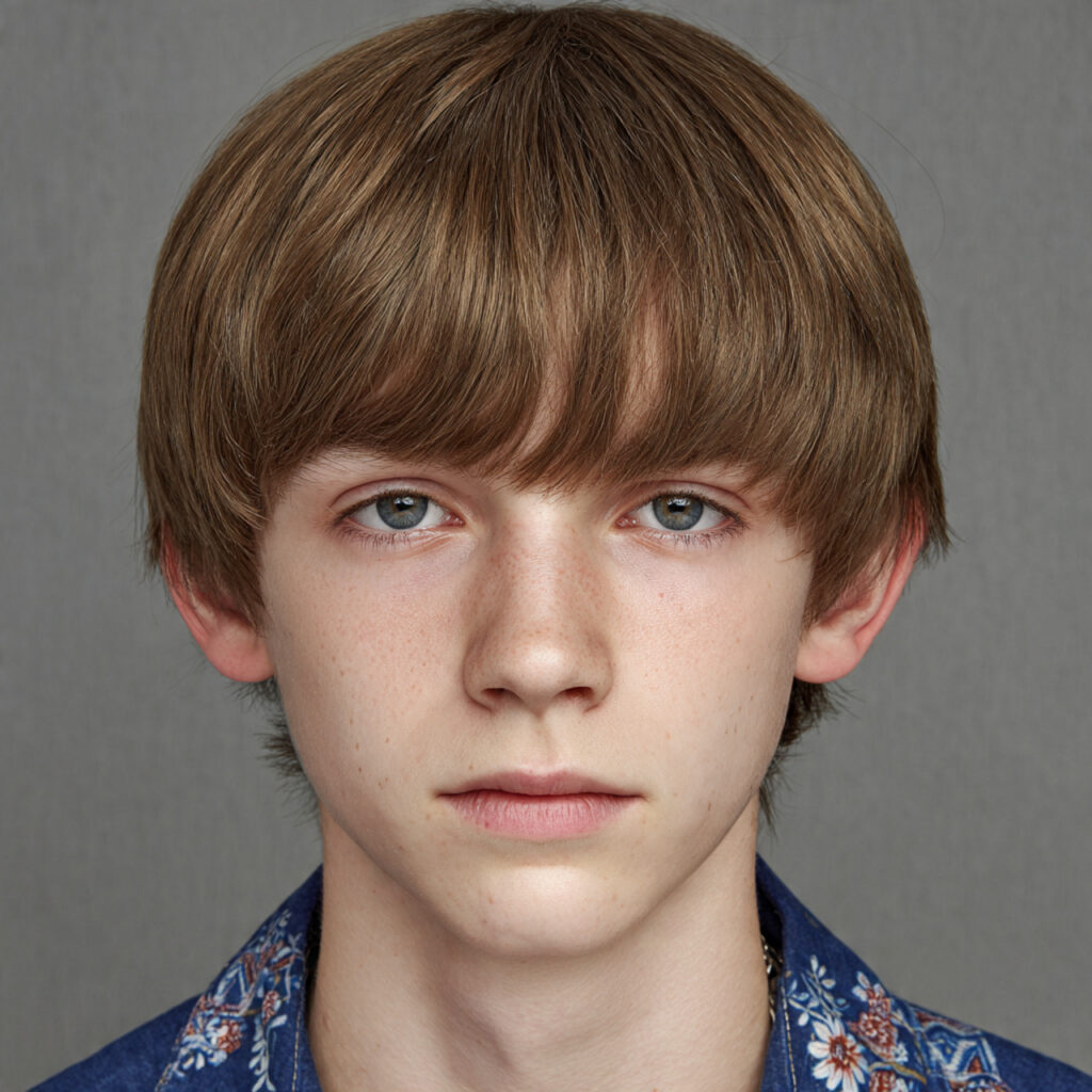 Neat Fringe Boys School Haircut Idea