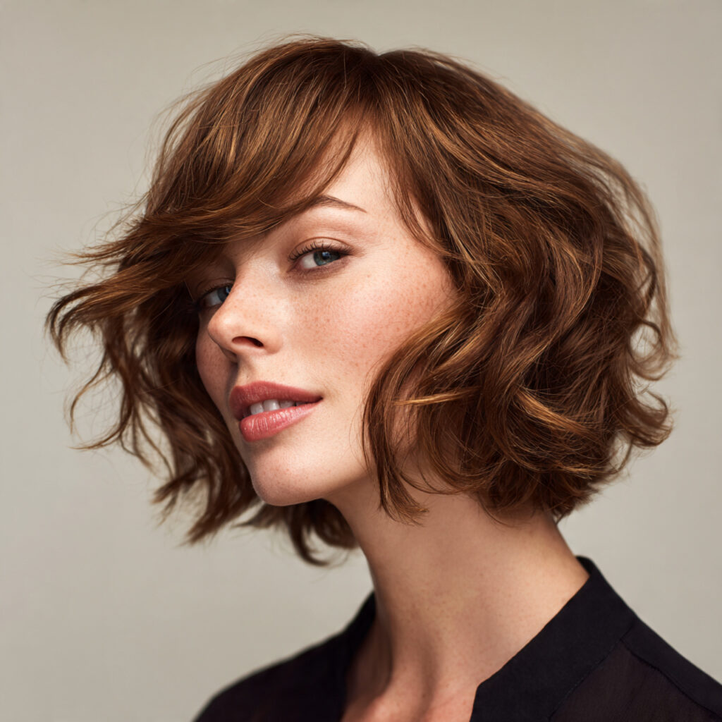 Textured Bouncy Bob with Natural Movement Idea