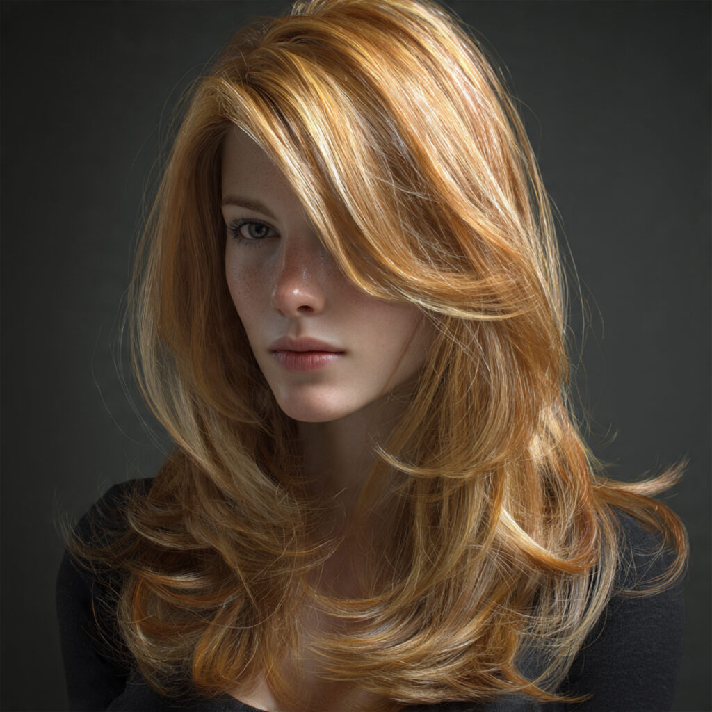 Honey Blonde Hair with Mahogany Lowlights Ideas