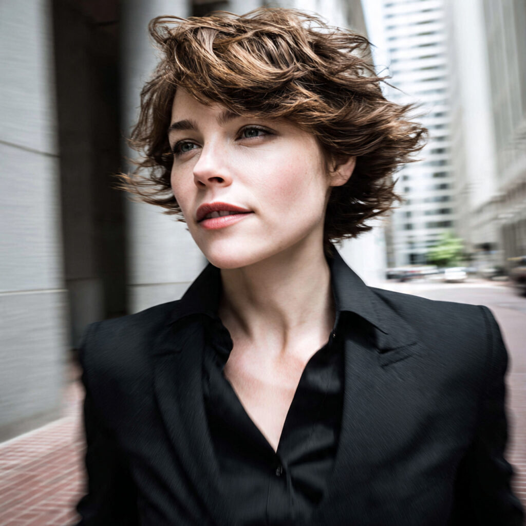 40 Modern Shaggy Pixie Cut Ideas for Low Maintenance Short Hair 8 Side Flow Movement