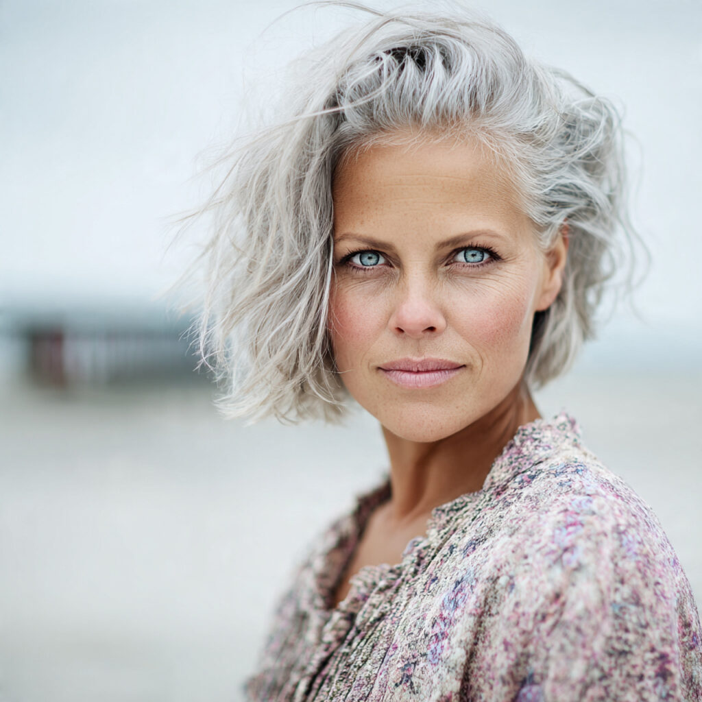 light airy portrait of a woman over