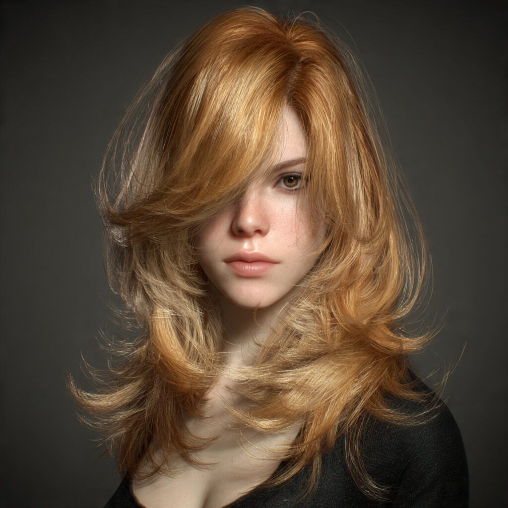 Light Blonde Hair with Burnt Sienna Lowlights Ideas