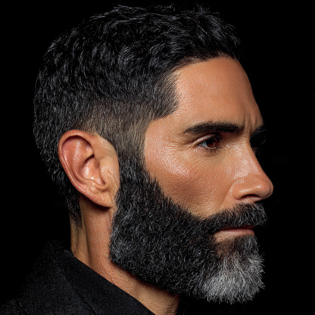 Drop Fade with Beard Blend Ideas